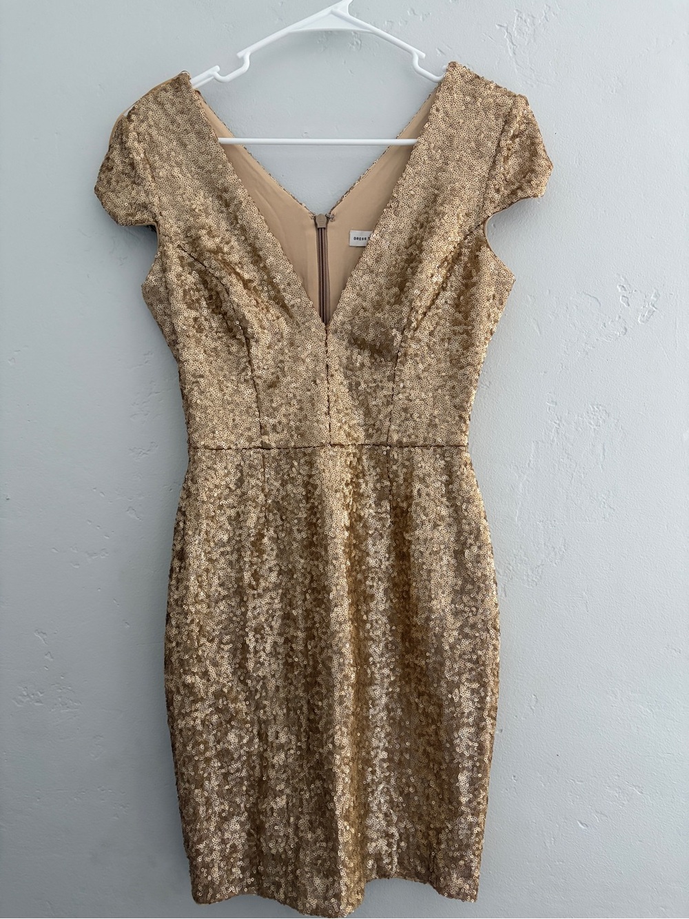 Dress the Population | Elegant Gold Sequin Dress Bodycon Bree style